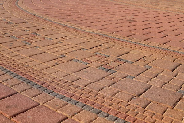 Fußgängerstraße Einem Stadtpark Der Mittelmeerküste Norden Israels — Stockfoto