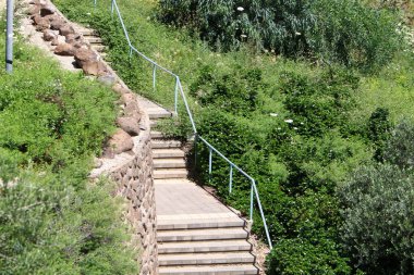 Merdiven, İsrail 'de konut inşaatının mimari bir ayrıntısıdır. Yükselme ve alçalma için bir dizi adım şeklinde bir yapı.. 