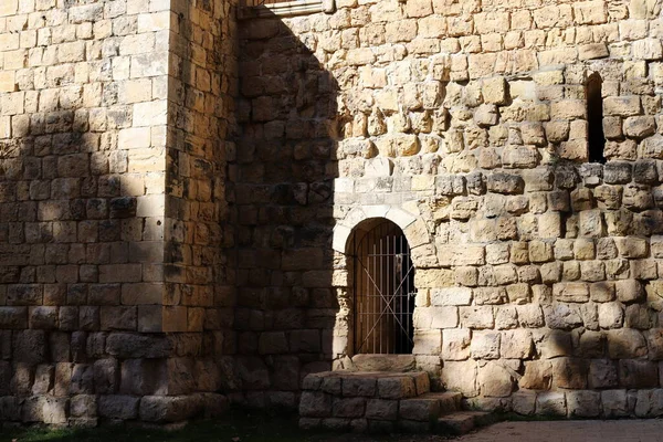 Rovine Antica Fortezza Muraria Pietra Nel Nord Israele Rovine Dell — Foto Stock