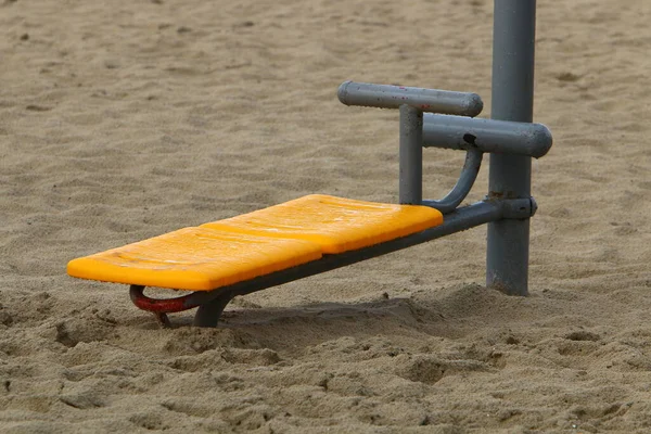 Sportgeräte Einem Stadtpark Ufer Des Mittelmeers Norden Israels — Stockfoto