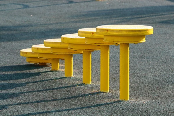 Sportgeräte Einem Stadtpark Ufer Des Mittelmeers Norden Israels — Stockfoto