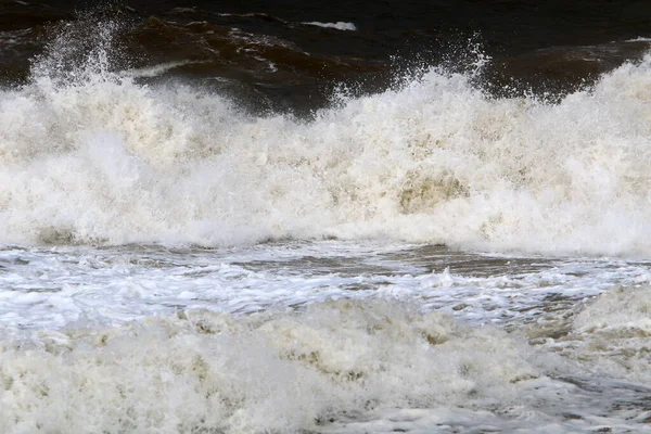 Uninhabited Mediterranean Coast Northern Israel Israel General Quarantine Due Corona — Stock Fotó