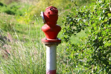 Yüksek basınçlı su metali yangın musluğu. Tel Aviv İsrail. 