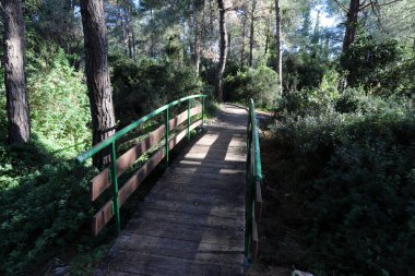 İsrail 'de bir köprünün parçaları. 