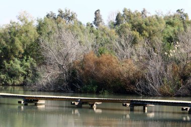 İsrail 'de bir köprünün parçaları. 