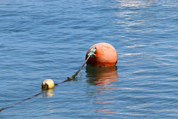 Molo Ormeggiare Barche Sulle Rive Del Mar Mediterraneo Nel Porto — Foto Stock