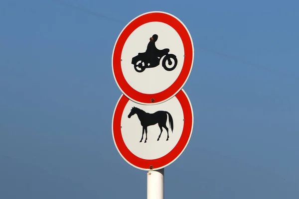 Dopravní Značky Plakáty Silnicích Parcích Izraeli — Stock fotografie