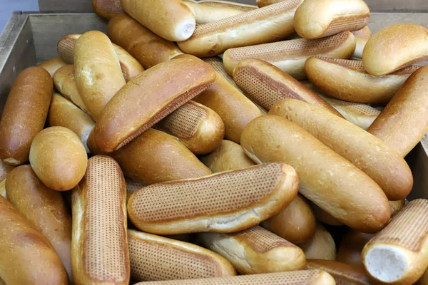 Pane Prodotti Forno Sono Venduti Presso Negozio Alimentari Pane Fresco — Foto Stock