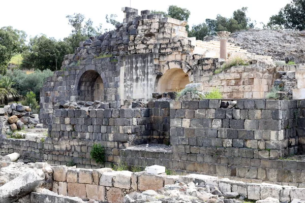 Srail Kuzeyindeki Ürdün Vadisi Ndeki Beit She Antik Kentinin Kalıntıları — Stok fotoğraf