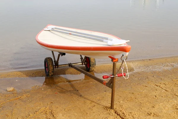 Plage Sable Mer Morte Dans Sud Israël Une Journée Ensoleillée — Photo