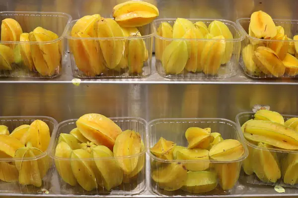 Légumes Fruits Frais Sur Comptoir Une Épicerie Ville Akko Dans — Photo