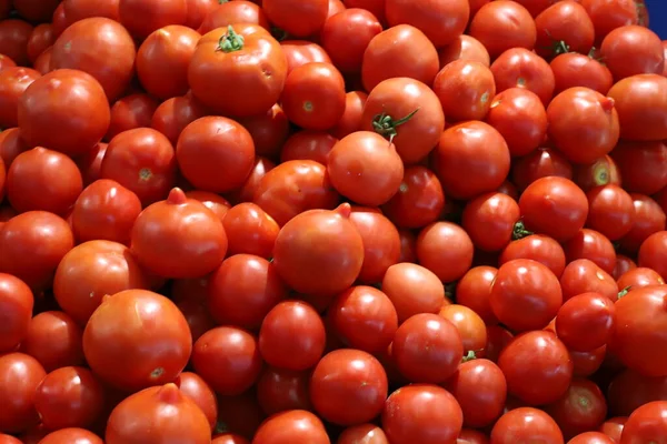 Légumes Fruits Frais Sur Comptoir Une Épicerie Ville Akko Dans — Photo