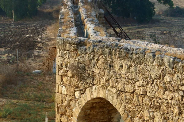 Forntida Akvedukt Som 200 Gammal Levererade Vatten Från Qabri Källor — Stockfoto