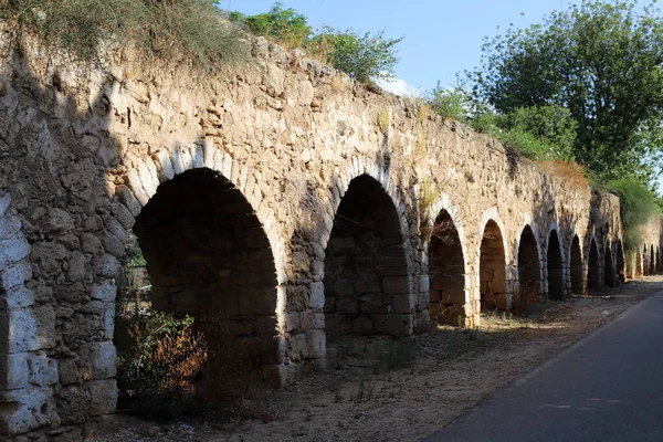 Ancient Aqueduct 200 Years Old Supplied Water Qabri Springs Akko — Stock Photo, Image