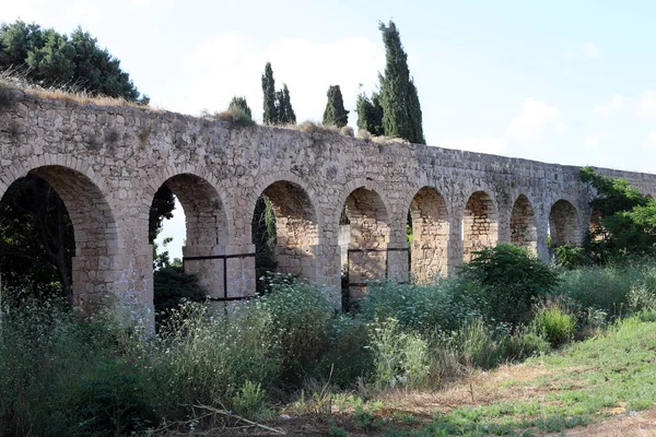 Antico Acquedotto Che 200 Anni Fornito Acqua Dalle Sorgenti Qabri — Foto Stock