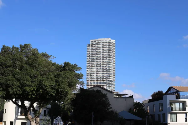 Modern Tall Houses White City Tel Aviv Israel — Stock Photo, Image