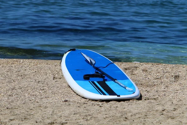 Equipamiento Equipo Deportivo Parque Urbano Orillas Del Mar Mediterráneo Norte — Foto de Stock