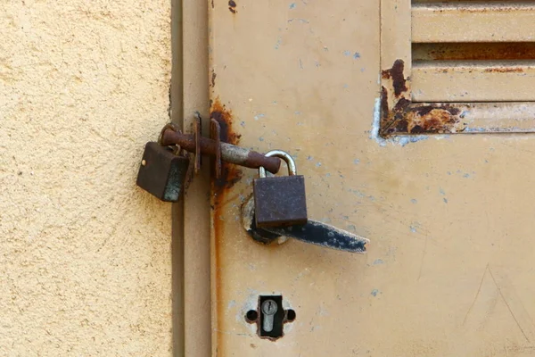 Corrosieve Roest Oud Ijzer Roestige Ijzeren Textuur Rode Plaque Het — Stockfoto