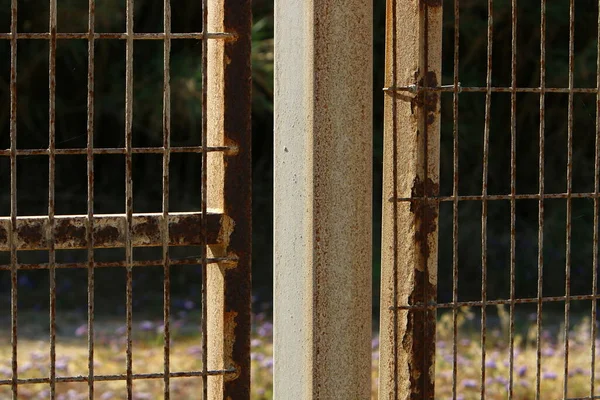 Corrosieve Roest Oud Ijzer Roestige Ijzeren Textuur Rode Plaque Het — Stockfoto