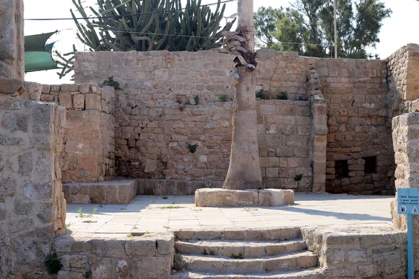 北イスラエルの地中海のアクジブ国立公園内の古代都市の遺跡 — ストック写真