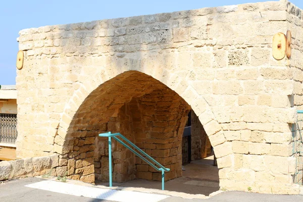 Ruinas Una Antigua Ciudad Parque Nacional Achziv Mar Mediterráneo Norte — Foto de Stock