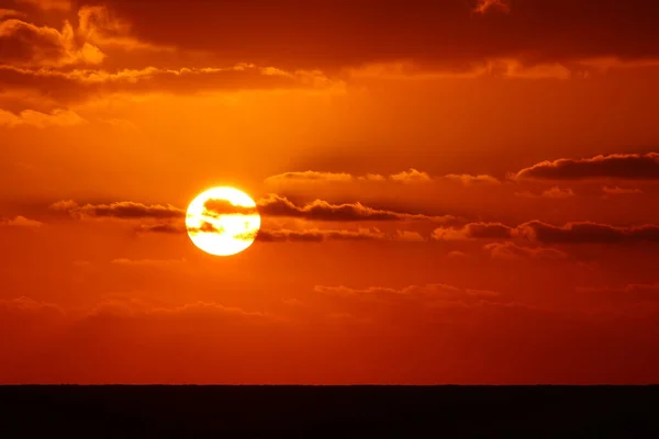 Sky Mediterranean Sea Northern Israel Sunset — Stock Photo, Image