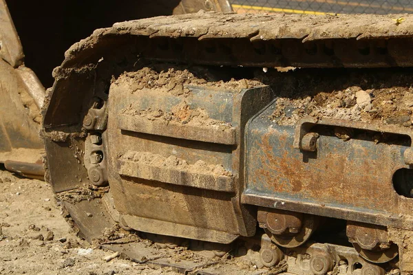 Srail Deki Bir Şantiyede Ağır Inşaat Makineleri Traktörler Buldozerler — Stok fotoğraf