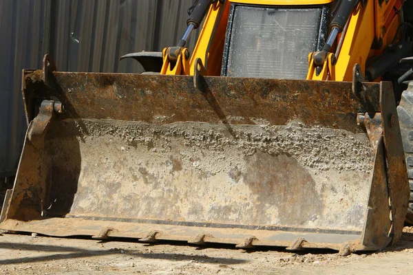 Machinerie Lourde Construction Tracteurs Bulldozers Sur Chantier Israël — Photo