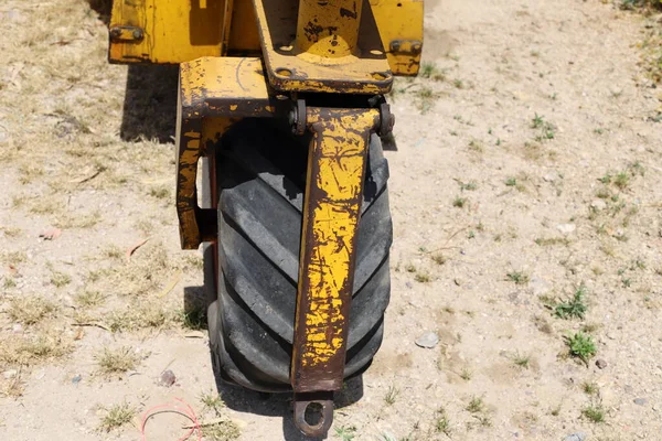 Machinerie Lourde Construction Tracteurs Bulldozers Sur Chantier Israël — Photo