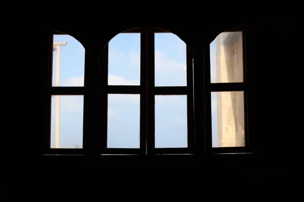 Pequeña Ventana Como Detalle Arquitectónico Construcción Edificios Residenciales Israel Apertura —  Fotos de Stock