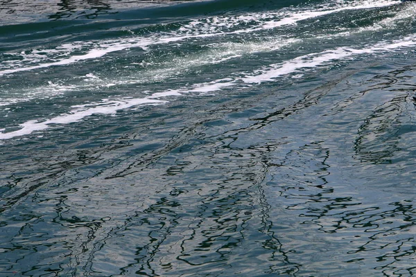 Colore Dell Acqua Mare Acque Poco Profonde Nel Mar Mediterraneo — Foto Stock