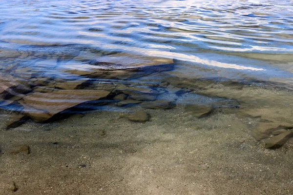 Couleur Eau Mer Dans Les Eaux Peu Profondes Mer Méditerranée — Photo