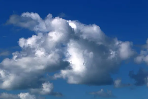 Céu Nublado Sobre Mar Mediterrâneo Norte Israel — Fotografia de Stock