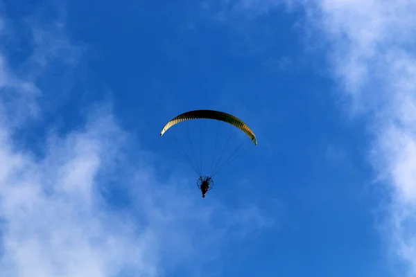 hang gliding over the Mediterranean Sea in northern Israel