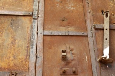 Old and rusty iron. Texture of rusty metal.