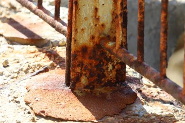 Old and rusty iron. Texture of rusty metal.