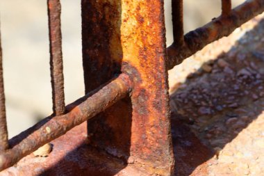 Old and rusty iron. Texture of rusty metal.