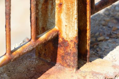 Old and rusty iron. Texture of rusty metal.