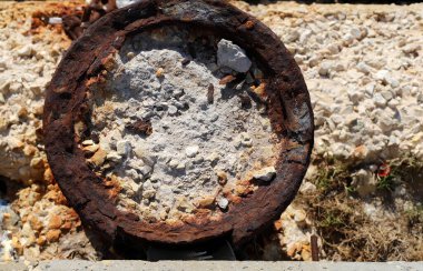 Old and rusty iron. Texture of rusty metal.