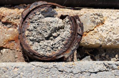 Old and rusty iron. Texture of rusty metal.