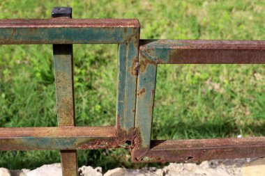 Old and rusty iron. Texture of rusty metal.