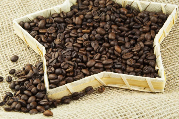 Kavrulmuş kahve çekirdeği.