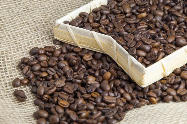 Kavrulmuş kahve çekirdeği.