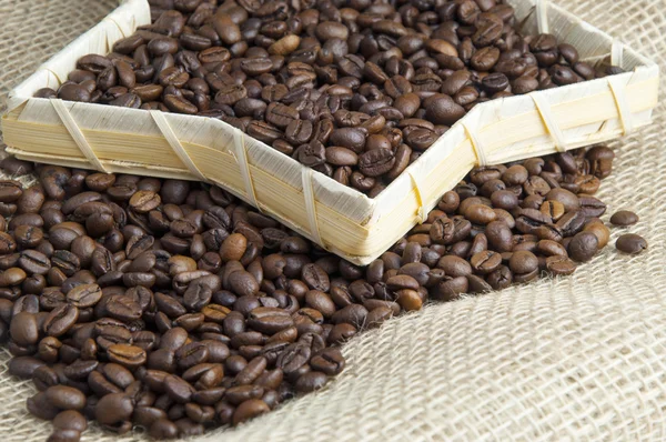 Kavrulmuş kahve çekirdeği.