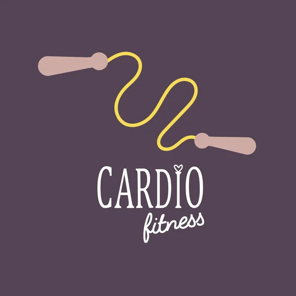 Kardiyo egzersizi düz simge vektör çizim, eps10, düzenlemek kolay