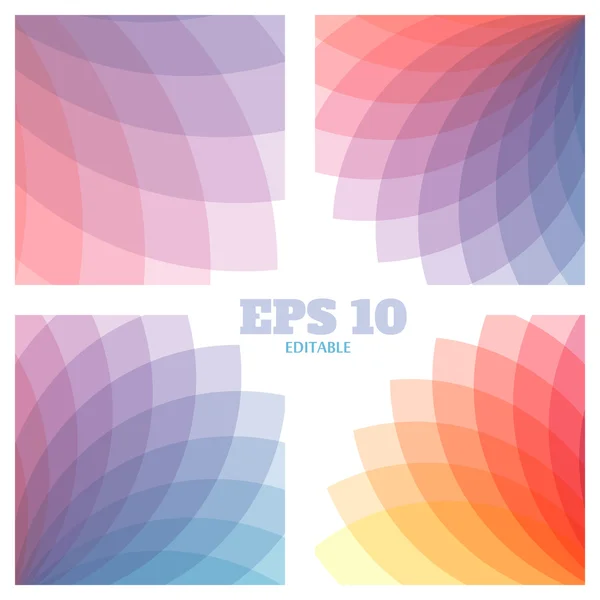 Soyut vektör geometrik arka set. Güzel gökkuşağı Saydam renkler.