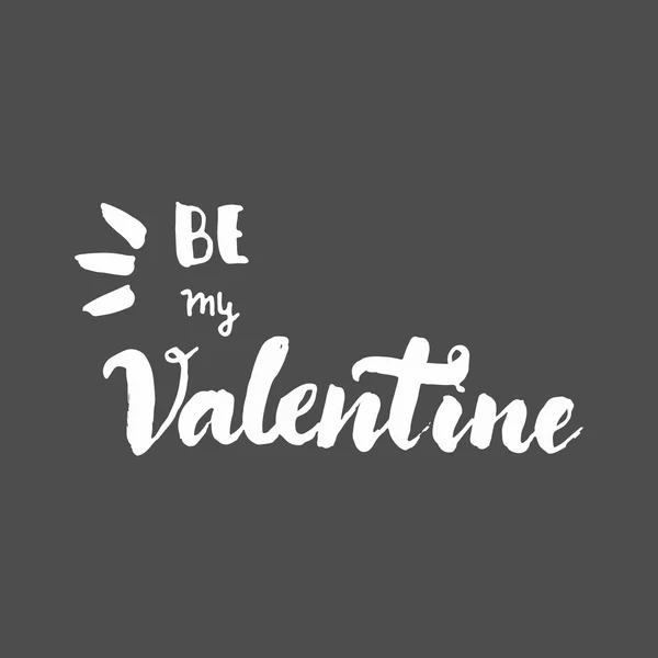 Sevgililer günü kartı için yazı elle çizilmiş