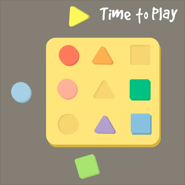 Şekil sıralayıcısı oyuncak bebekler vektör çizim için