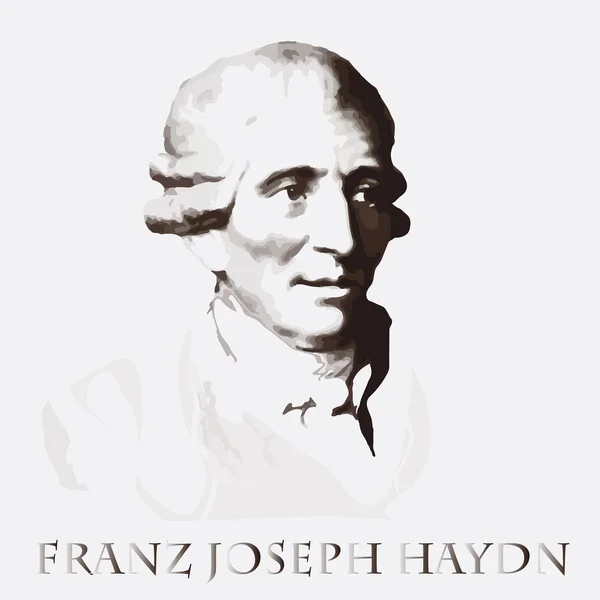 besteci Franz Joseph Haydn. vektör portre