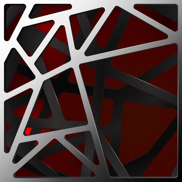 Dijital karbon arka plan üzerinde kırmızı